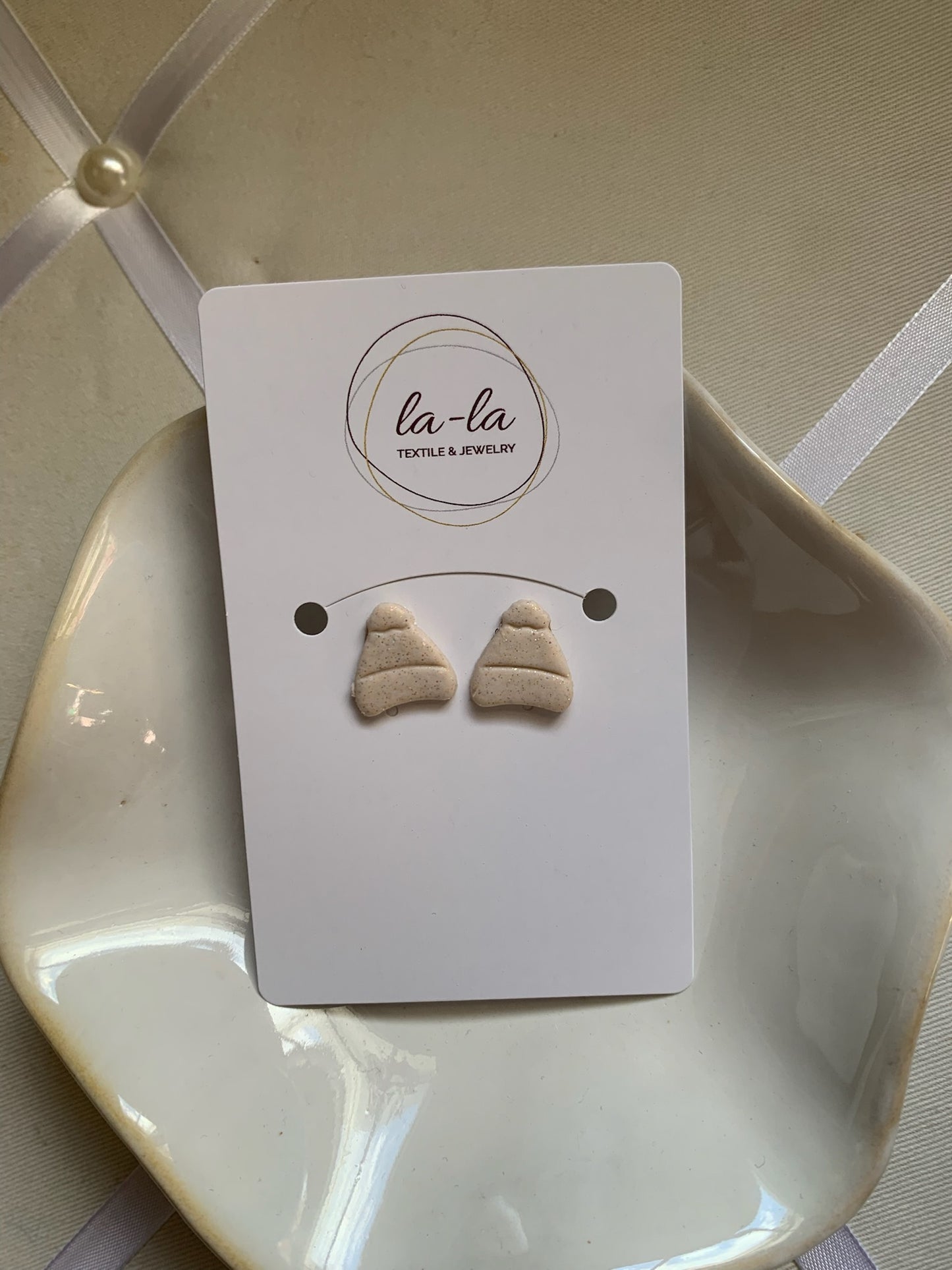 Winter Hat Resin Stud Earrings