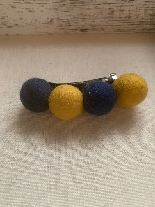 Mountaineers Game Day Baby/Toddler Barrette