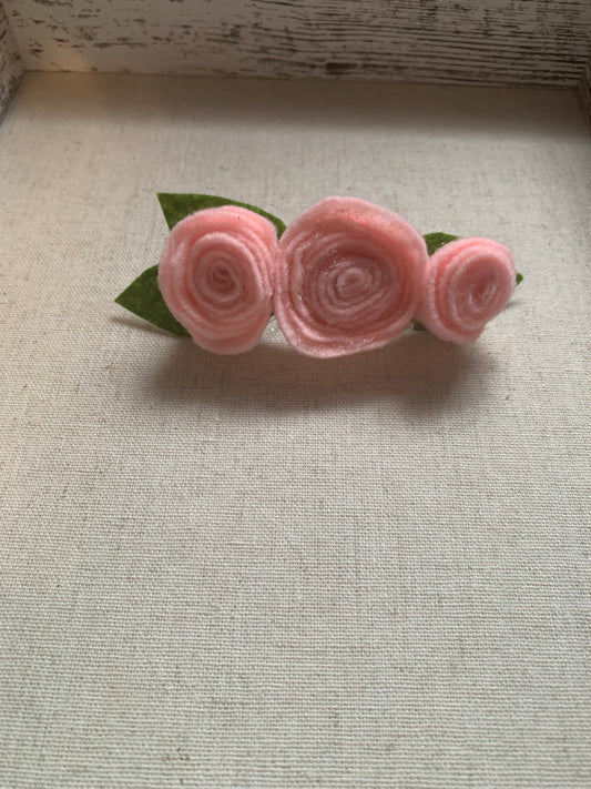 Girls Ballerina Pink Barrette