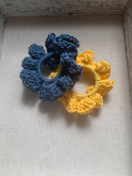 Adult/Child Scrunchie Set – Handmade Cotton Hair Accessory