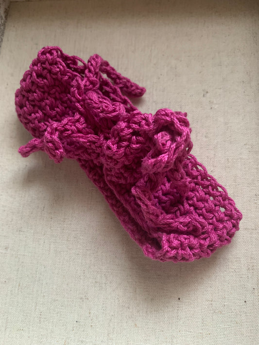 Fuchsia Baby Headband (0–3 Months) – Soft Cotton