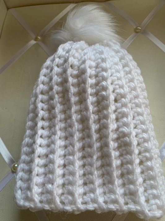 Winter Snow- Baby Crochet Hat