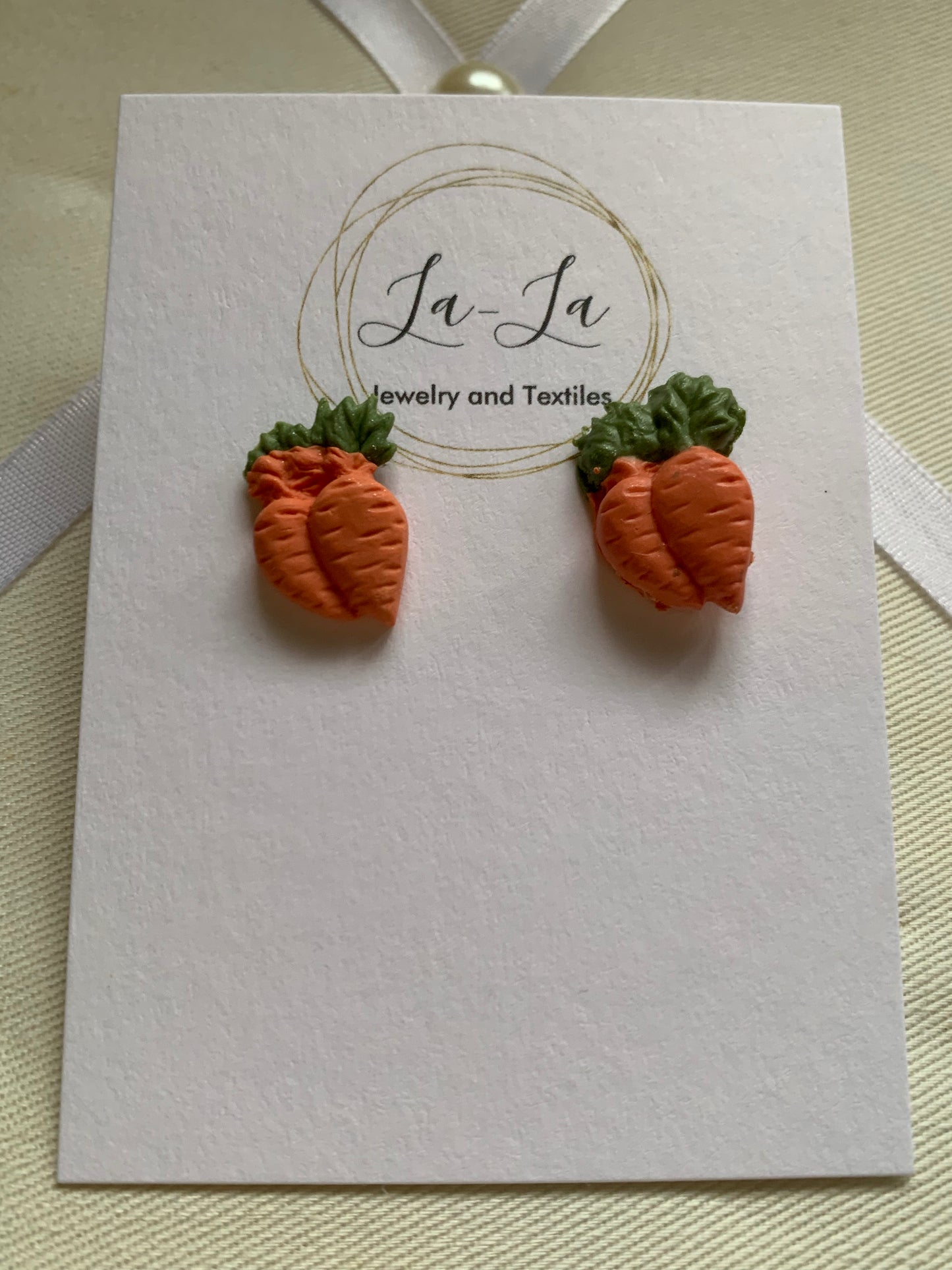 Autumn Harvest Earrings- Carrot