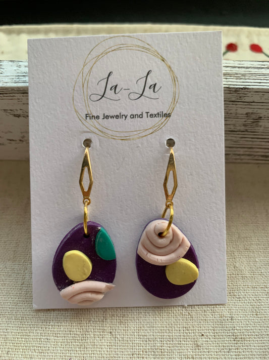 Swirly Twirly Easter Egg Earrings