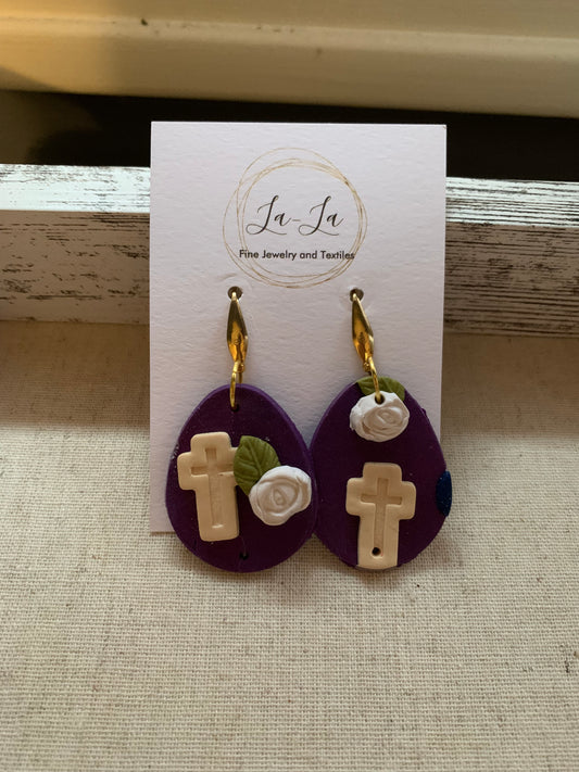 HE walks with me Earrings