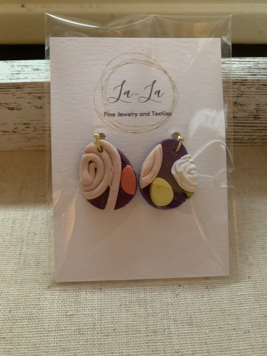 Easter Egg Swirls Earrings