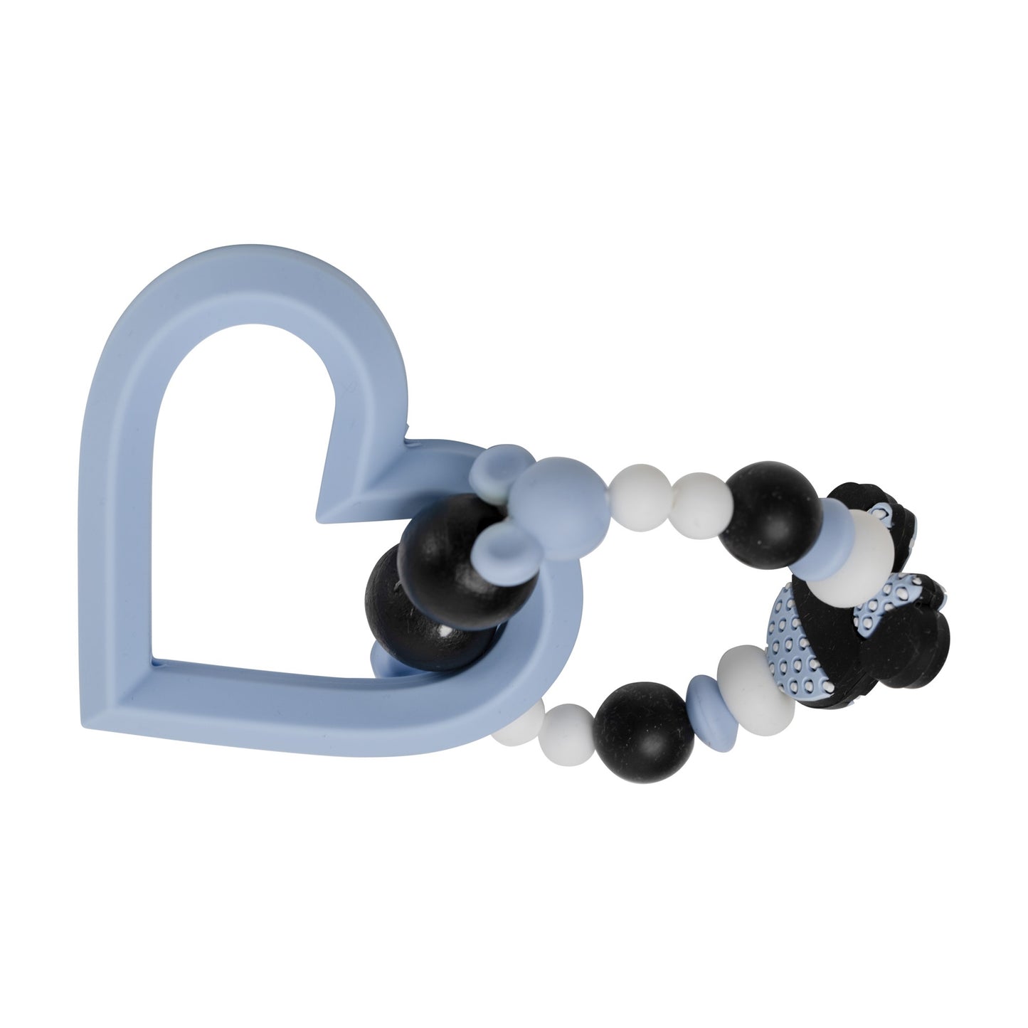 Baby Blue Heart Silicone Baby Teether