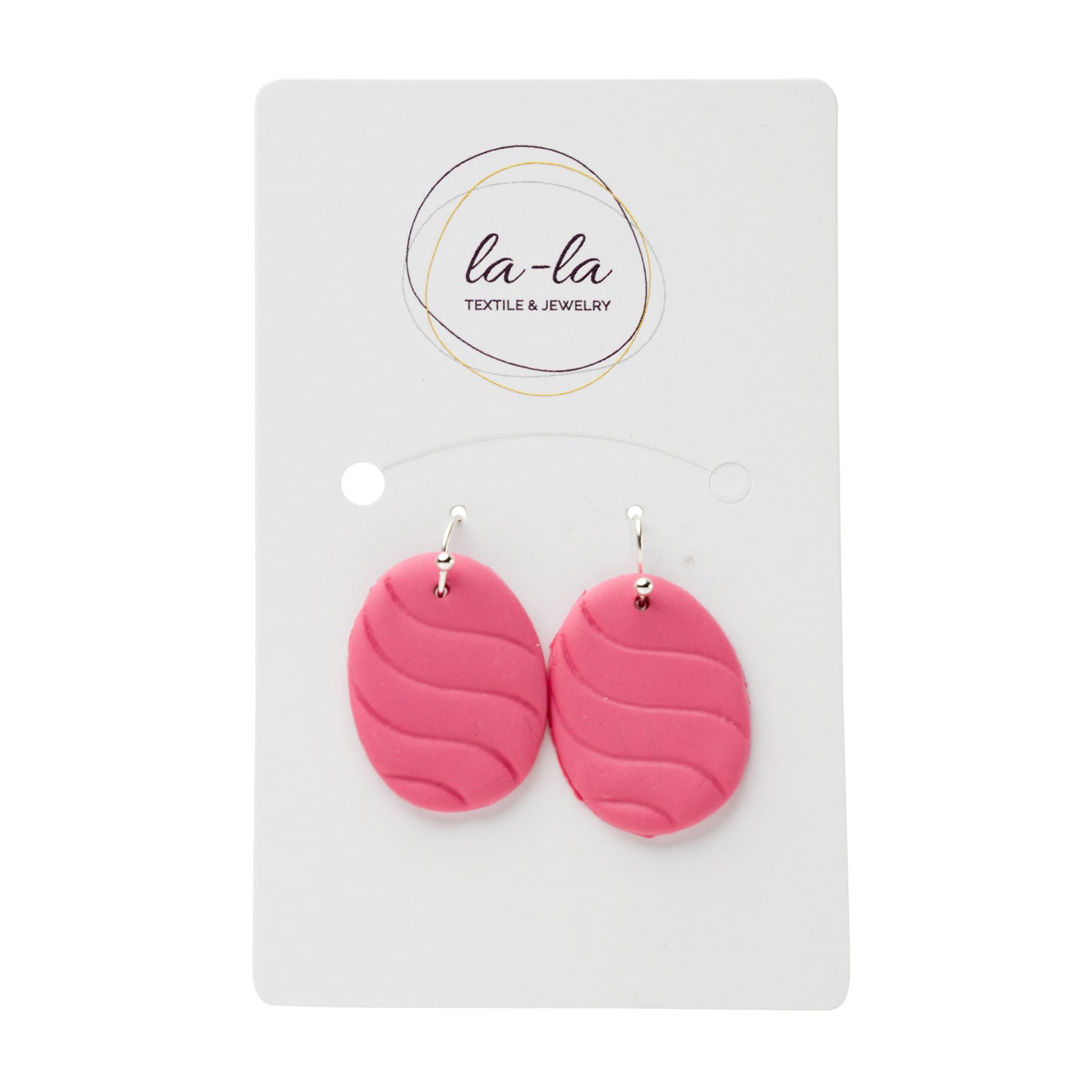 Pink Easter Egg Earrings