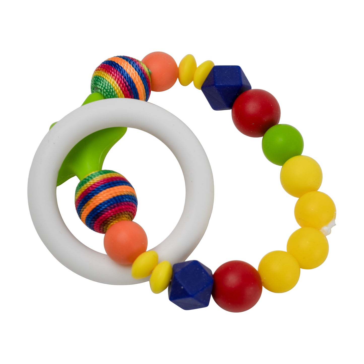 Rainbow Multicolor Ring Silicone Baby Teether